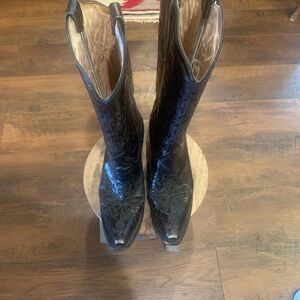 Circle G black Leather Boots made in Mexico